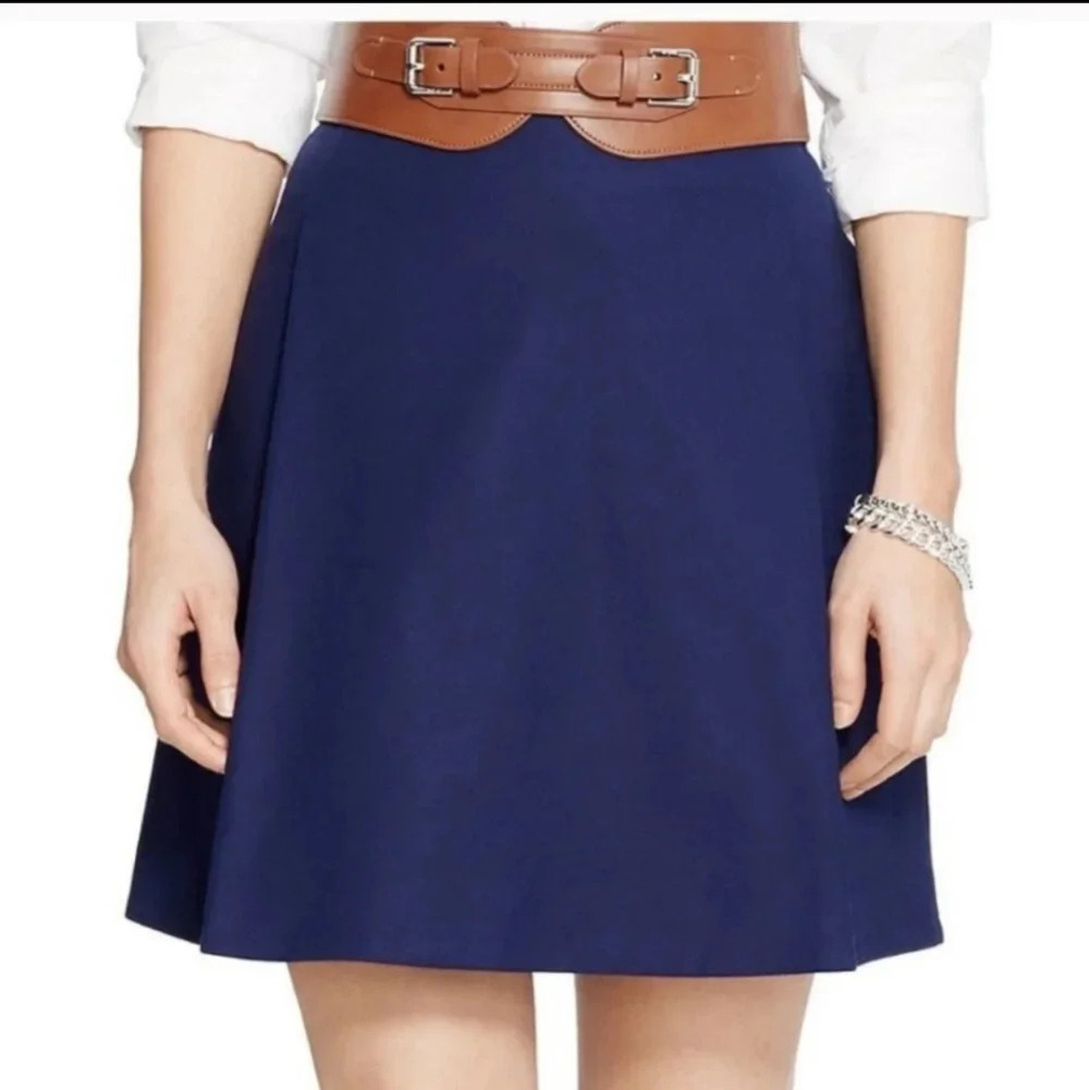 Lauren Ralph Lauren pleated blue skirt - Picture 1 of 8